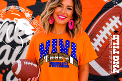 Royal Blue Fotball Mama Sublimation PNG Stars Product Image 1