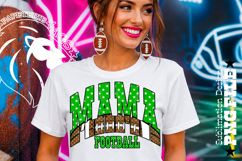 Green Fotball Mama Sublimation PNG Stars Product Image 4