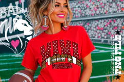 Maroon Fotball Mama Sublimation PNG Stars Product Image 4