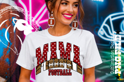 Maroon Fotball Mama Sublimation PNG Stars Product Image 2