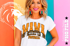 Orange Football Mama Sublimation PNG Stars Product Image 4