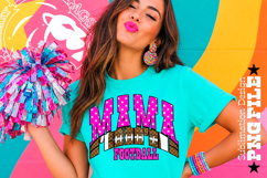Pink Football Mama Sublimation PNG Stars Product Image 3