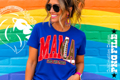 Red Football Mama Loud and Proud Sublimation PNG Product Image 3