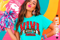 Red Football Mama Sublimation PNG Stars Product Image 2
