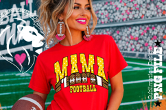 Yellow Fotball Mama Sublimation PNG Stars Product Image 4