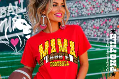 Yellow Fotball Mama Sublimation PNG Stars Product Image 4