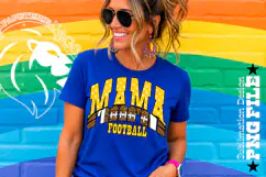 Yellow Fotball Mama Sublimation PNG Stars Product Image 1