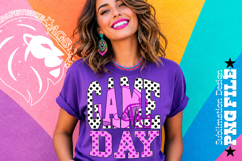 Purple Football Game Day Sublimation PNG, Polka Dots Product Image 2
