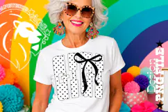 Polka Dots Coquette Gigi DTF Design, PNG Product Image 1