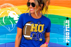 Hoco Football Sublimation PNG, Blue Yellow Lines Stripped Product Image 2