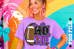 Hoco Football Sublimation PNG, Purple Black, Lines Stripped Product Image 3