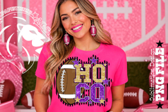 Hoco Football Sublimation PNG, Purple Gold, Lines Stripped Product Image 5