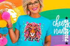 Striped Lion Nana Sublimation PNG Product Image 2
