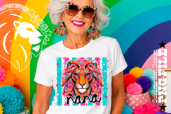 Striped Lion Nana Sublimation PNG Product Image 1