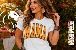 Fall Gingham Leopard Mama, Mom, DTF Design, PNG Product Image 2