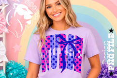 Polka Dots Coquette Nurse, DTF Design, PNG Product Image 2