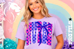 Polka Dots Coquette Nurse, DTF Design, PNG Product Image 2