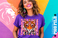 Tiger Aunt Striped Sublimation PNG Product Image 2
