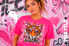 Tiger Sister Striped Sublimation PNG Product Image 4