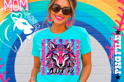 Striped Wolf Aunt Sublimation PNG Product Image 3