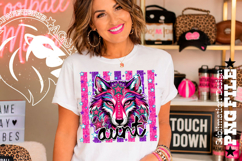 Striped Wolf Aunt Sublimation PNG Product Image 2