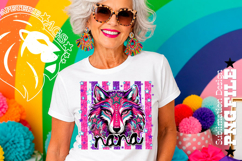 Striped Wolf Nana Sublimation PNG Product Image 2