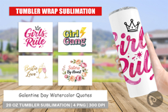 Galentine's Day Quotes Tumbler Product Image 1