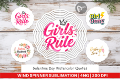 Galentine's Day Quotes Wind Spinner Product Image 1