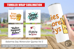 Galentine's Day Quotes Tumbler Product Image 1