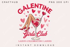 Galentine Girls Club PNG, Galentine Png, Cupid Png, Valentin Product Image 3