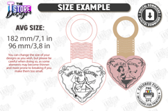 Galentine’s Day Wine Bottle Tag Laser Cut | Friendship SVG Product Image 2