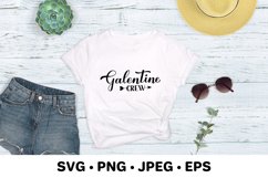 Galentine Crew. Galentines Day. Anti-Valentines. SVG Product Image 2