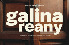Galina Reany Bold Retro Display Font Product Image 1