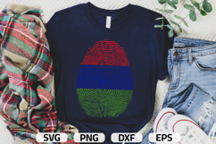 Gambia SVG | Gambia Flag Fingerprint | SVG PNG DXF EPS Product Image 2