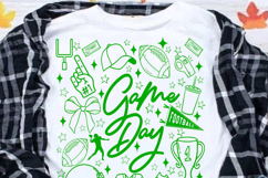Game Day Png, Football Doodles Svg Product Image 8