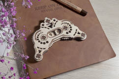 Game counter - laser cut file, Glowforge pattern Product Image 3