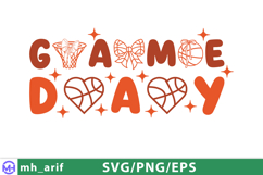 Game day Basketball SVG PNG T-shirt Design Product Image 1