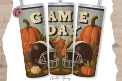 Retro Game Day Tumbler Wrap PNG Product Image 1