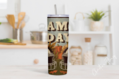Retro Game Day Tumbler Wrap PNG Product Image 2