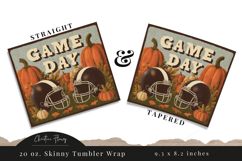 Retro Game Day Tumbler Wrap PNG Product Image 3