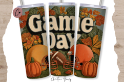 Retro Game Day Tumbler Wrap PNG Product Image 1