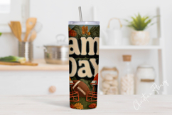 Retro Game Day Tumbler Wrap PNG Product Image 2
