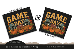 Retro Game Day Tumbler Wrap PNG Product Image 3