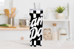 Checkered Game Day Tumbler Wrap PNG Product Image 2
