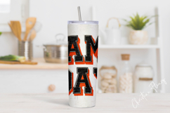 Varsity Game Day Tumbler Wrap PNG Product Image 2