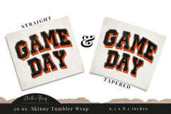 Varsity Game Day Tumbler Wrap PNG Product Image 3