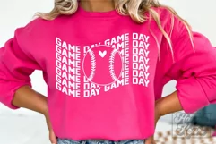 Game Day SVG - Baseball Mom SVG - Baseball Mama Shirt PNG Product Image 2
