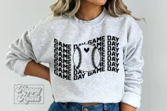 Game Day SVG - Baseball Mom SVG - Baseball Mama Shirt PNG Product Image 1