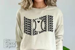 Game Day SVG - Baseball Mom SVG - Baseball Mama Shirt PNG Product Image 5