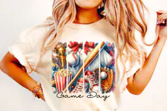 Baseball PNG Sublimation, Brushstroke Baseball PNG, Game Day Product Image 2